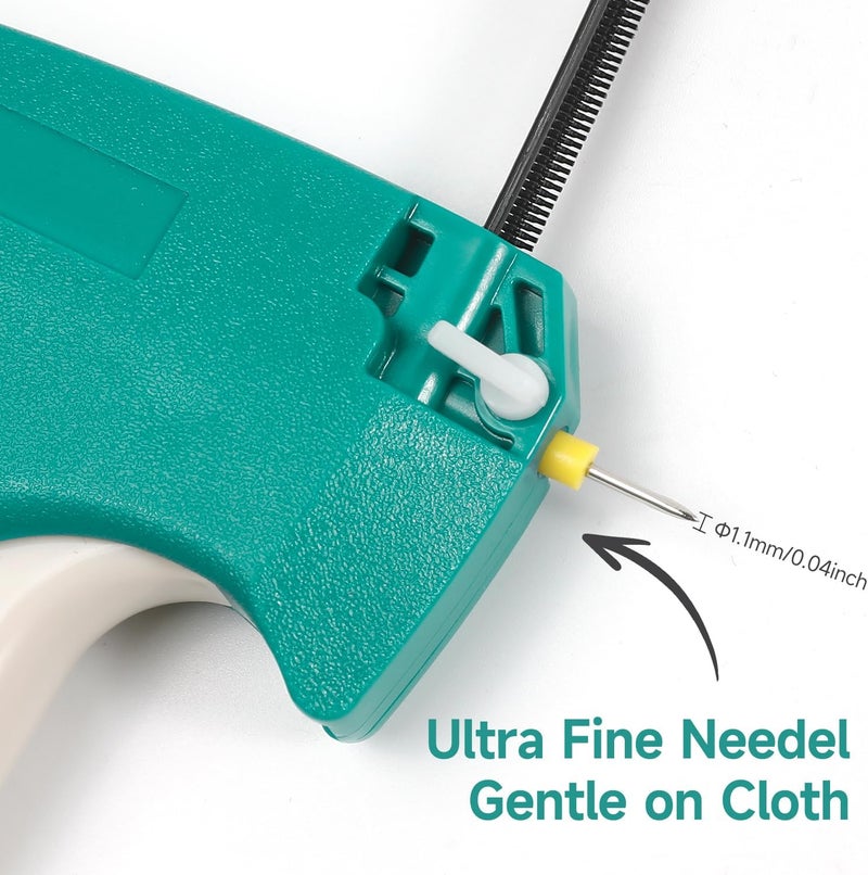 ANTAND Stitch Gun for Clothes, Micro Tagging Gun for Clothing, Handheld Tag Gun Quick Stitch Sewing Gun, Quick Clothing Fixer Includes 2 Needles, 4.4mm 480 Pcs and 5.4mm 480 Pcs Black White Fasteners - Image 3